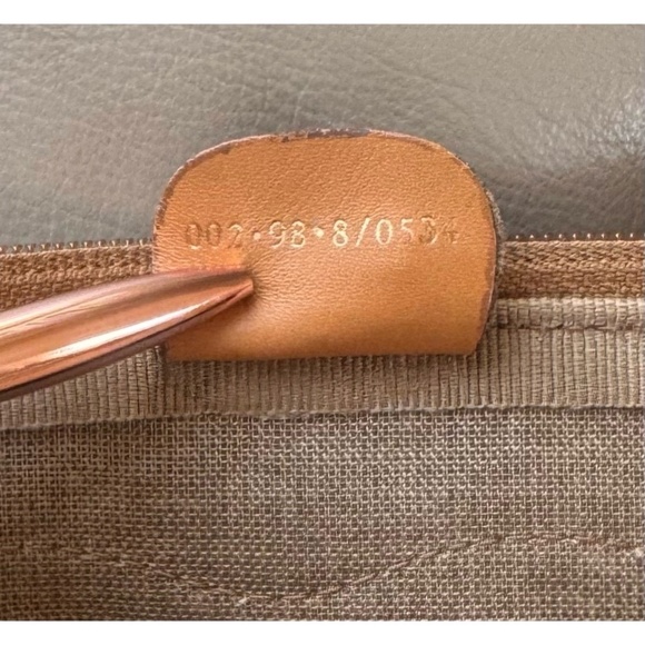 Certified Authentic Vintage Gucci Boston Web Micro GG Canvas Tan Leather Bag - Picture 12 of 14